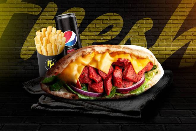 Photo du produit Menu Sandwich Chicken Red 🍗, non contractuelle