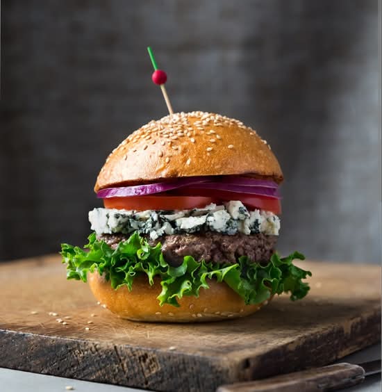 Photo du produit Menu bleu burger, non contractuelle