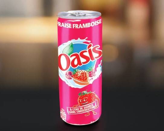 Photo du produit Oasis Fraise Framboise 33cl, non contractuelle