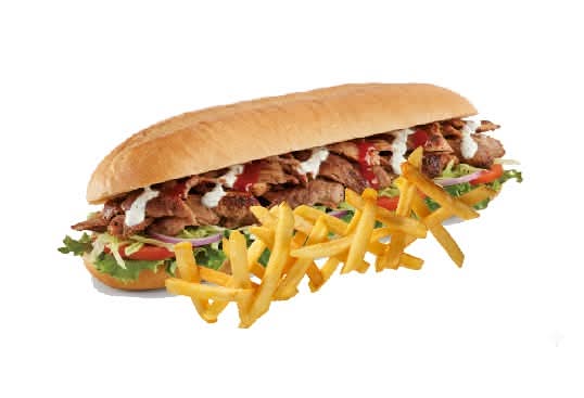 Photo du produit Menu sandwich kebab, non contractuelle