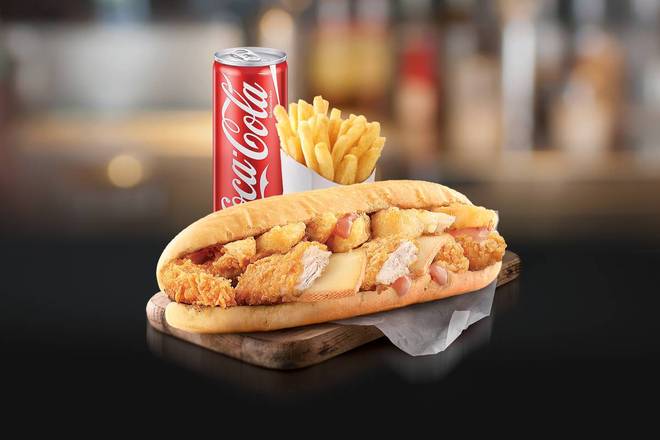 Photo du produit Menu Sandwich Crispy Raclette, non contractuelle