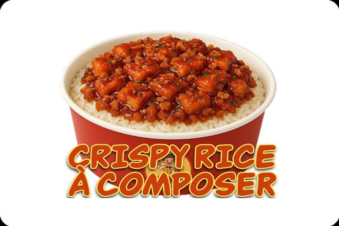 Photo du produit CRISPY RICE A COMPOSER, non contractuelle
