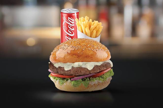 Photo du produit Menu Bleu Burger, non contractuelle