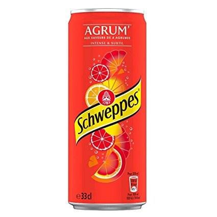 Photo du produit Schweppes agrume 33cl, non contractuelle