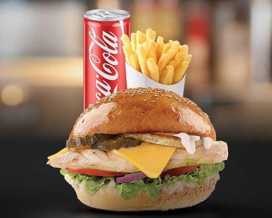 Photo du produit Menu Fresh Escalope Burger, non contractuelle