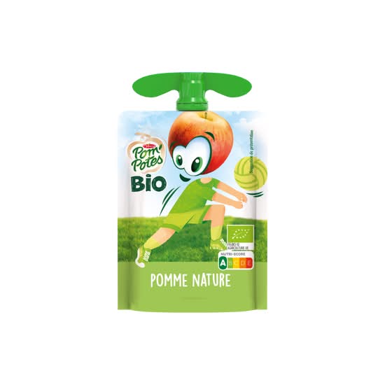 Photo du produit Pom’Potes Pomme Nature Bio sans sucres ajoutés 90 gr, non contractuelle