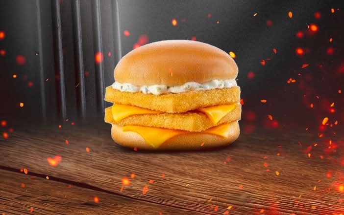 Photo du produit Double Fish Burger, non contractuelle