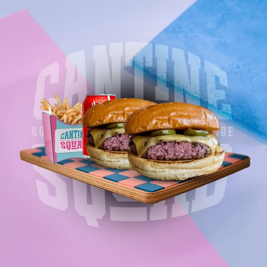 Photo du produit D1 – 2 Cheese Burgers 🍔🍔, non contractuelle