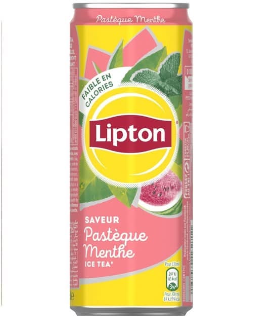Photo du produit Lipton Ice Tea pasthèque menthe 33cl 🥤, non contractuelle