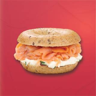 Photo du produit Bagel Saumon 🩷, non contractuelle