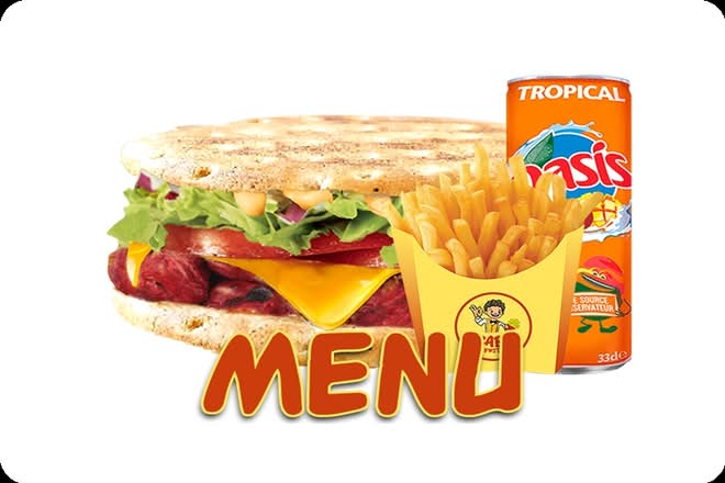 Photo du produit MENU BABA POULET MARINE, non contractuelle