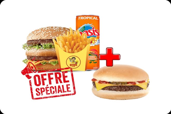 Photo du produit MENU BIG + 1 CHEESE, non contractuelle