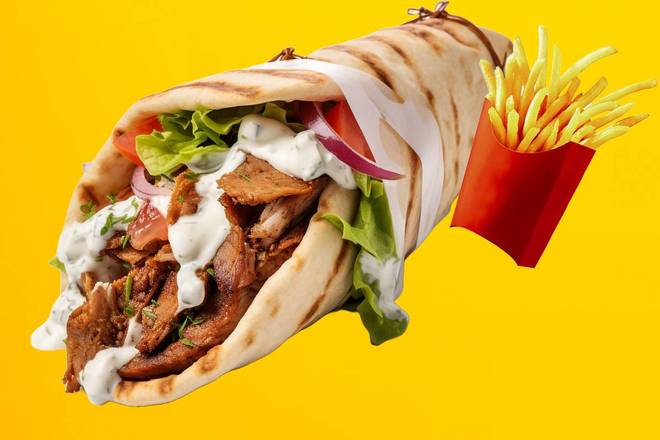 Photo du produit Menu Wrap Kebab 🐔🌯, non contractuelle