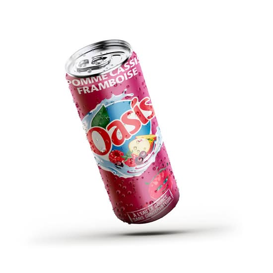 Photo du produit Oasis Pomme Cassis Framboise 33 cl, non contractuelle