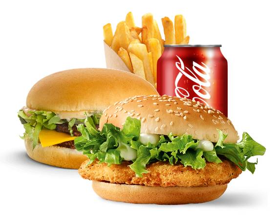 Photo du produit Menu duo 6 burger (CHICKEN + GÉANT) 🍔🍔, non contractuelle