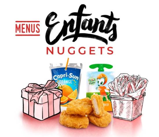 Photo du produit MENU ENFANT NUGGETS 👶🏻🐔, non contractuelle