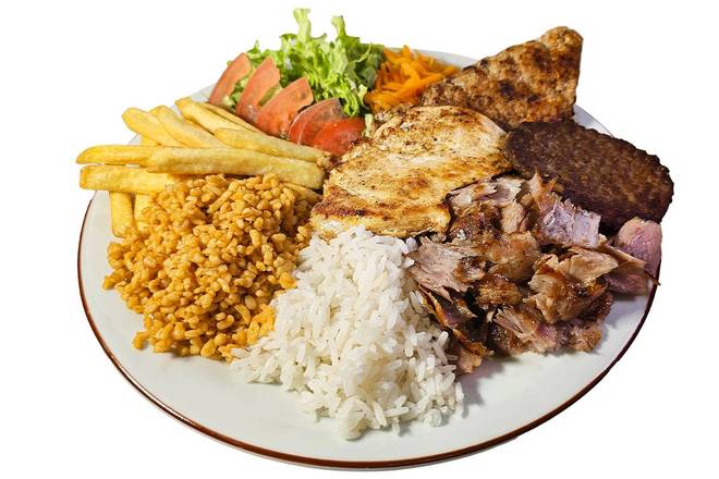 Photo du produit ASSIETTE MIXTE (4 VIANDES), non contractuelle