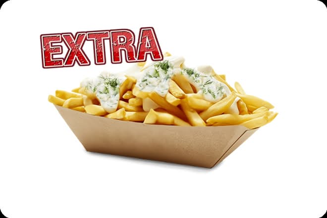 Photo du produit FRITES SAUCE AIL ET FINES HERBES, non contractuelle