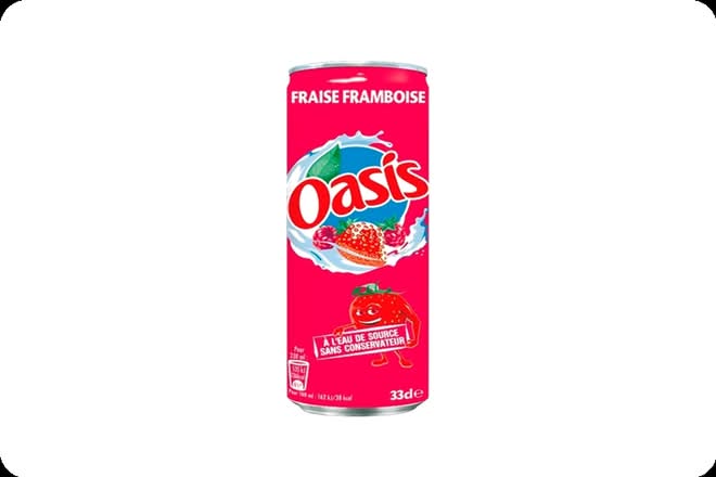 Photo du produit OASIS FRAISE FRAMBOISE 33CL, non contractuelle