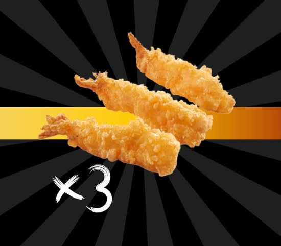 Photo du produit Crevette Tempura Fait Maison X3, non contractuelle