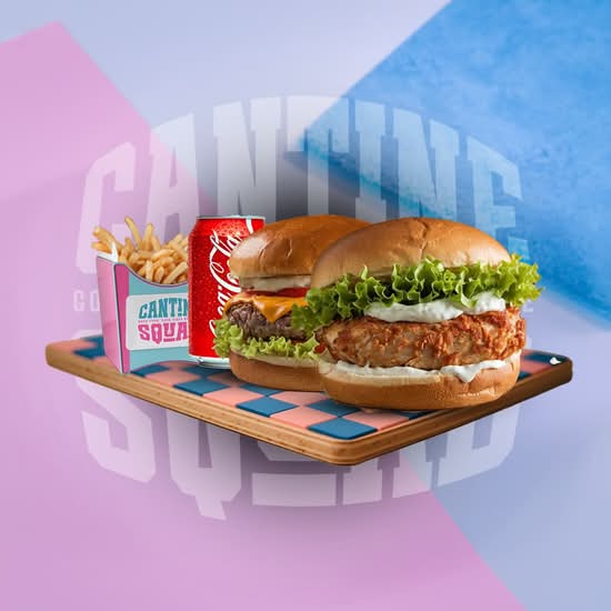 Photo du produit D6 – Chicken Burger + Big Burger 🍔🍔, non contractuelle