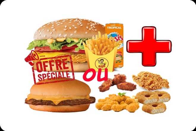 Photo du produit MENU OFFRE MAXI BURGER CHICKEN, non contractuelle
