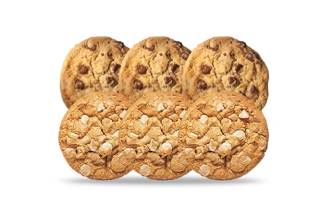 Photo du produit 6 Cookies Assortiment, non contractuelle