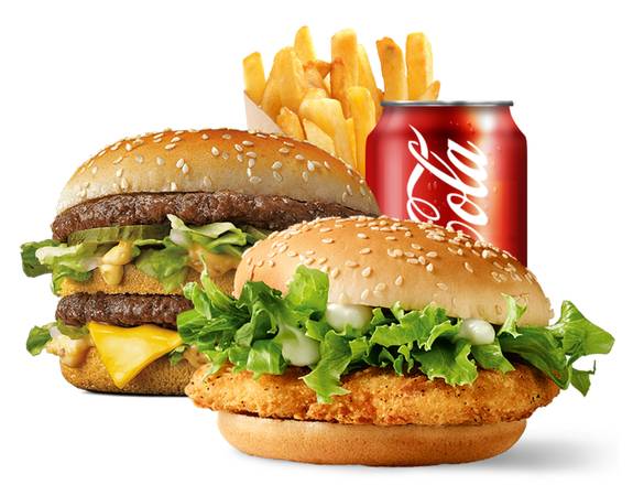 Photo du produit Menu duo 5 burger (CHICKEN + BIG) 🍔🍔, non contractuelle