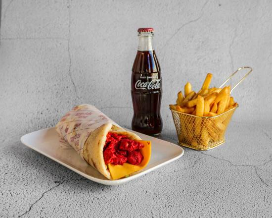 Photo du produit MENU CHEESE NAAN CHICKEN TANDOORI 🐔🔴, non contractuelle