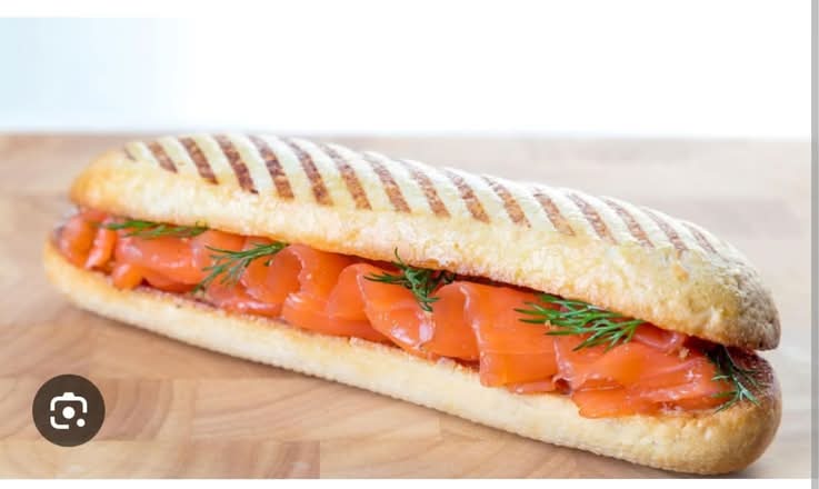Photo du produit Panini saumon, non contractuelle