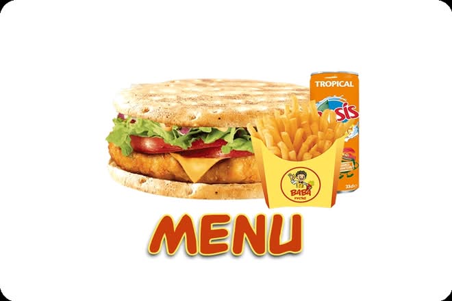 Photo du produit MENU BABA CHICKEN PANEE, non contractuelle