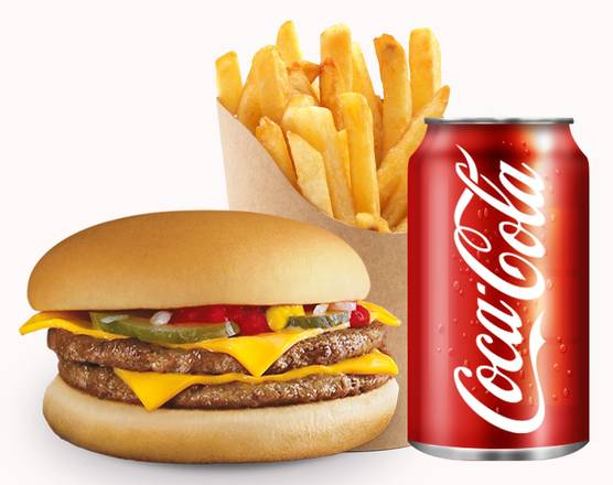 Photo du produit Menu Double Cheeseburger 🍔, non contractuelle