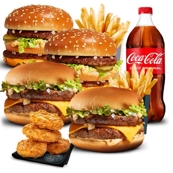Photo du produit LE MENU FAMILY 🍔, non contractuelle