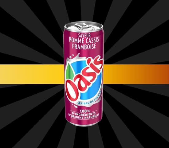 Photo du produit Oasis Pomme Cassis Framboise 33cl, non contractuelle