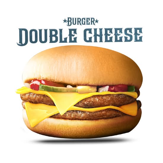 Photo du produit Double Chesse Burger, non contractuelle