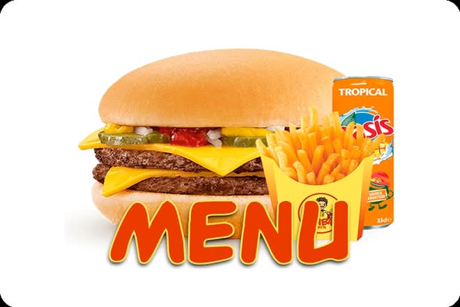 Photo du produit MENU DOUBLE CHEESE, non contractuelle