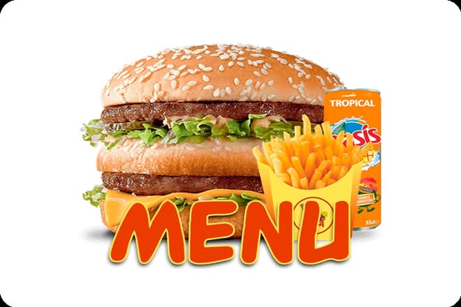 Photo du produit MENU BIG BURGER, non contractuelle