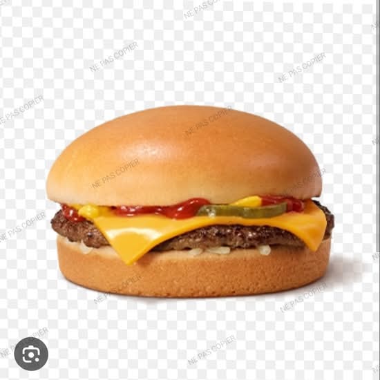 Photo du produit Menu cheeseburger, non contractuelle