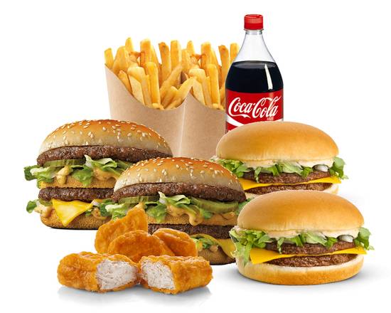 Photo du produit Menu Family 🍔🍟🥤, non contractuelle