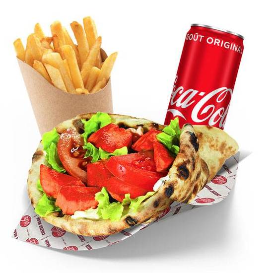 Photo du produit Menu Sandwich poulet tikka naan roll, non contractuelle