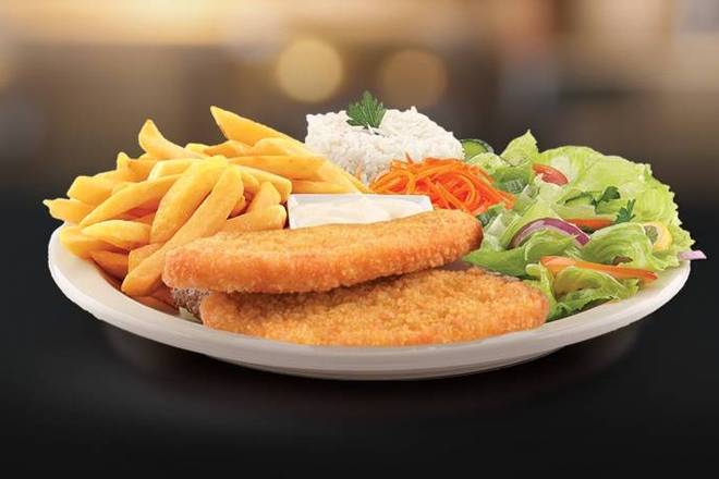 Photo du produit Assiette Poulet Pané, non contractuelle