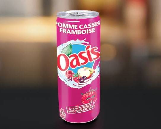 Photo du produit Oasis pomme cassis 33cl, non contractuelle