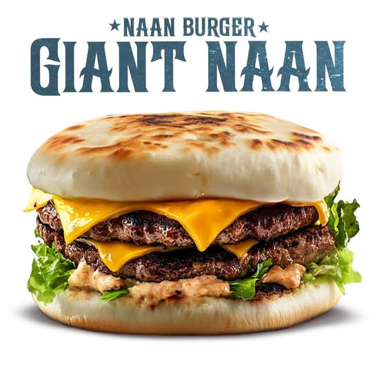 Photo du produit Naan Burger Giant, non contractuelle