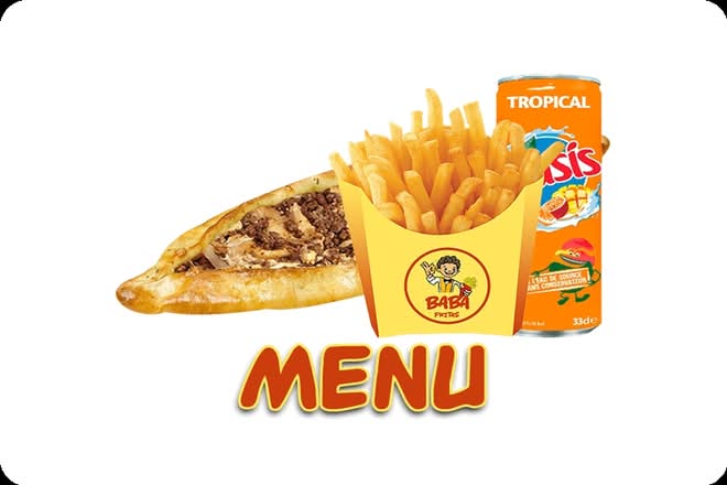 Photo du produit MENU PIDE VIANDE HACHEE, non contractuelle