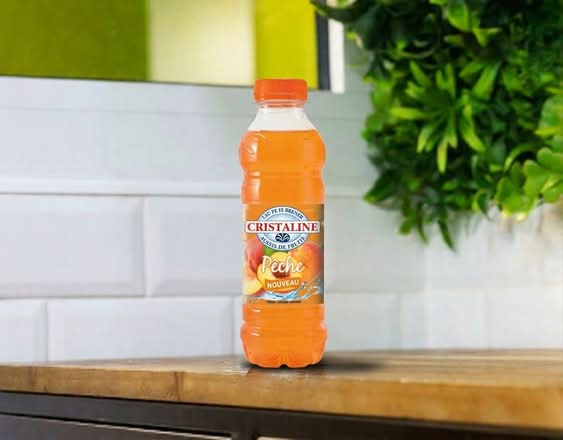 Photo du produit Cristaline Pêche 50cl, non contractuelle