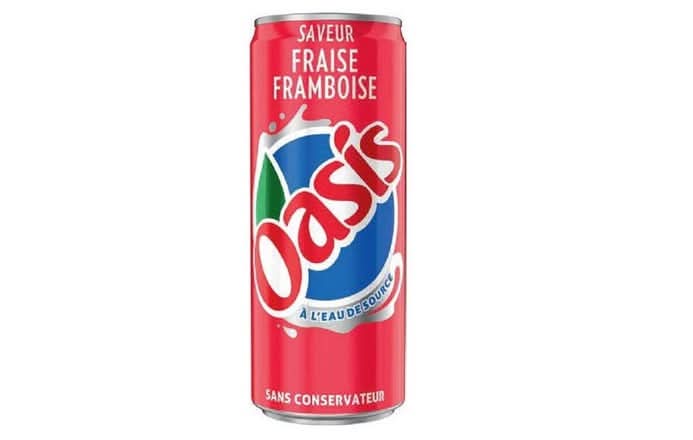 Photo du produit Oasis fraise framboise 33cl 🥤, non contractuelle