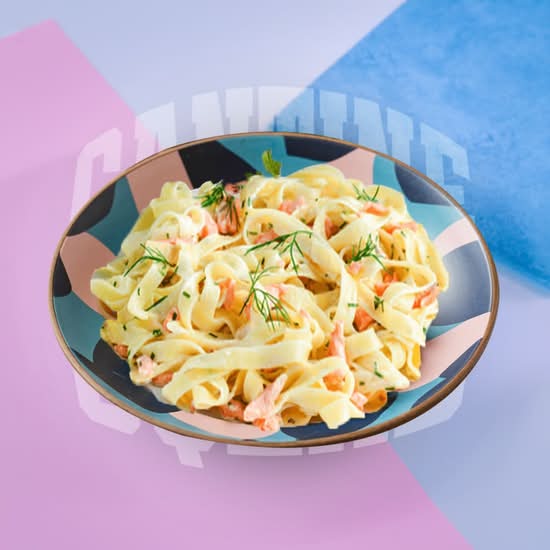 Photo du produit Pâtes au Saumon 🐟, non contractuelle