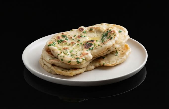 Photo du produit Naan à l'ail, non contractuelle