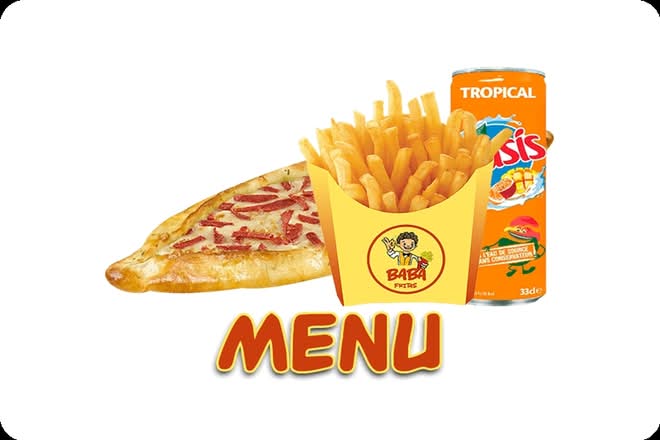 Photo du produit MENU PIDE LARDONS DE VOLAILLE, non contractuelle