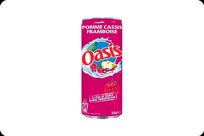 Photo du produit OASIS POMME CASSIS 33CL, non contractuelle